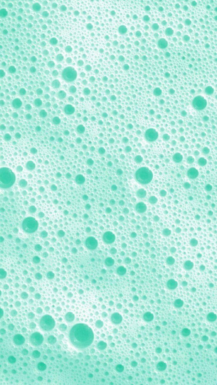 mint green, soft white highlights, soap bubbles, SD Phone Wallpaper