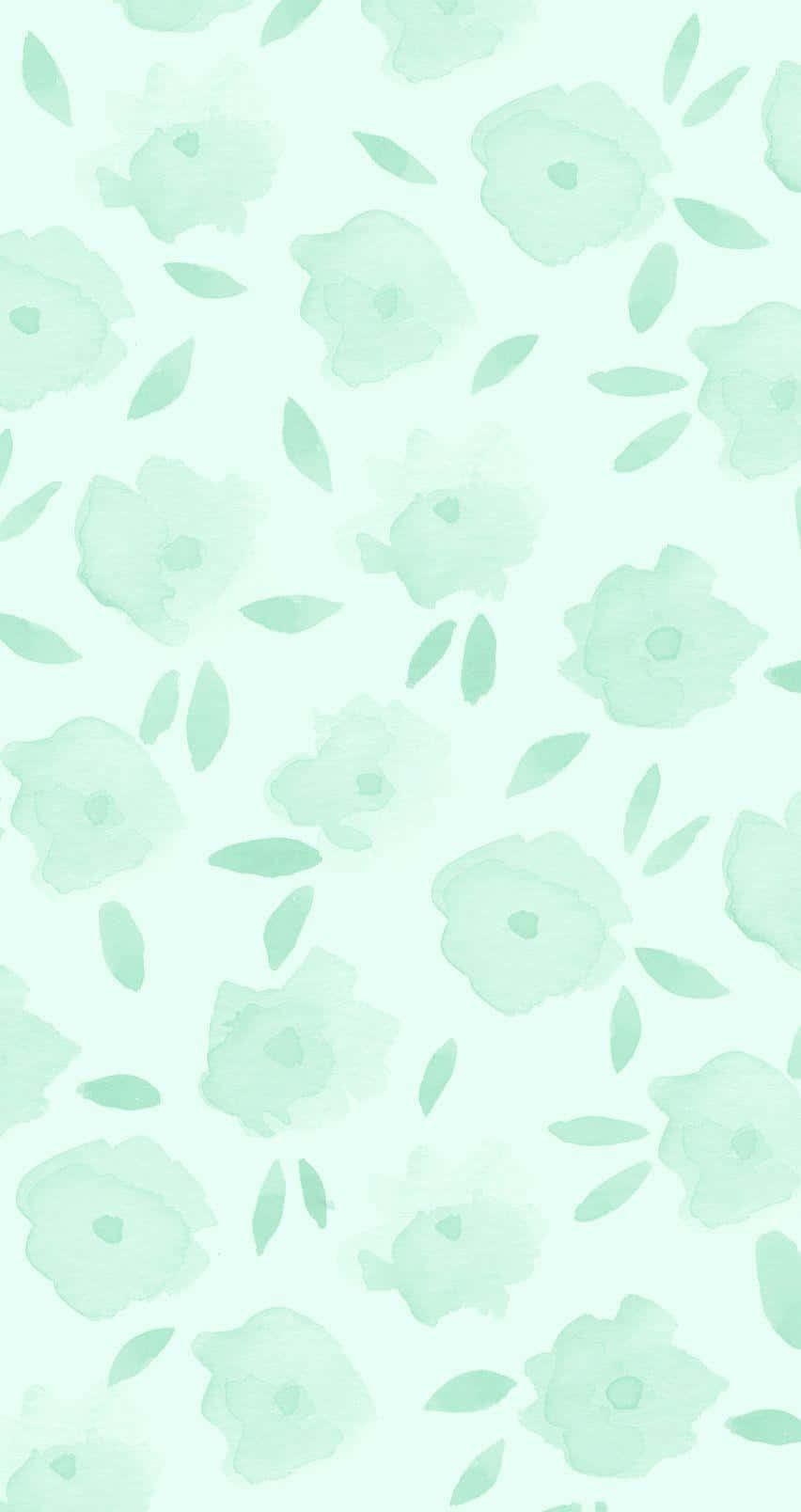 pastel green, mint green, watercolor, HD Phone Wallpaper