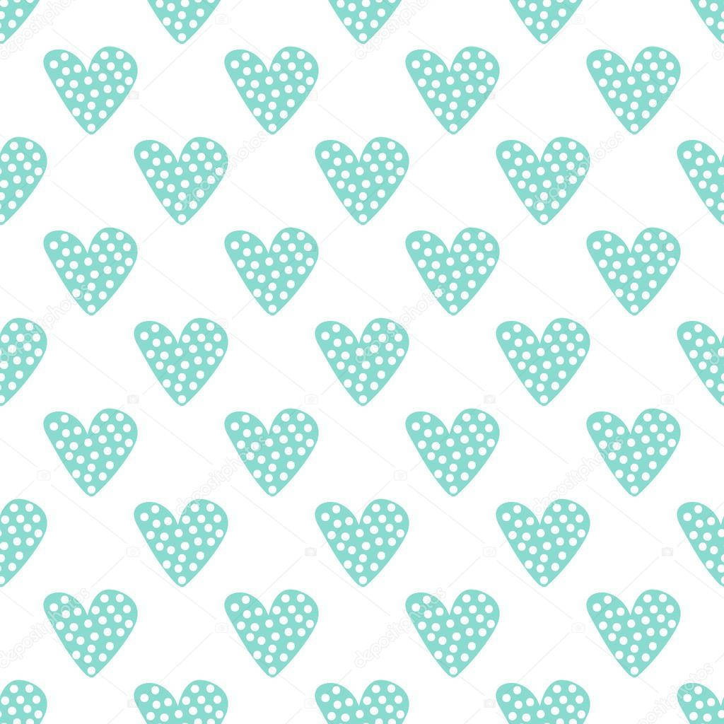 pastel green, mint green, white polka dots, SD Desktop Wallpaper