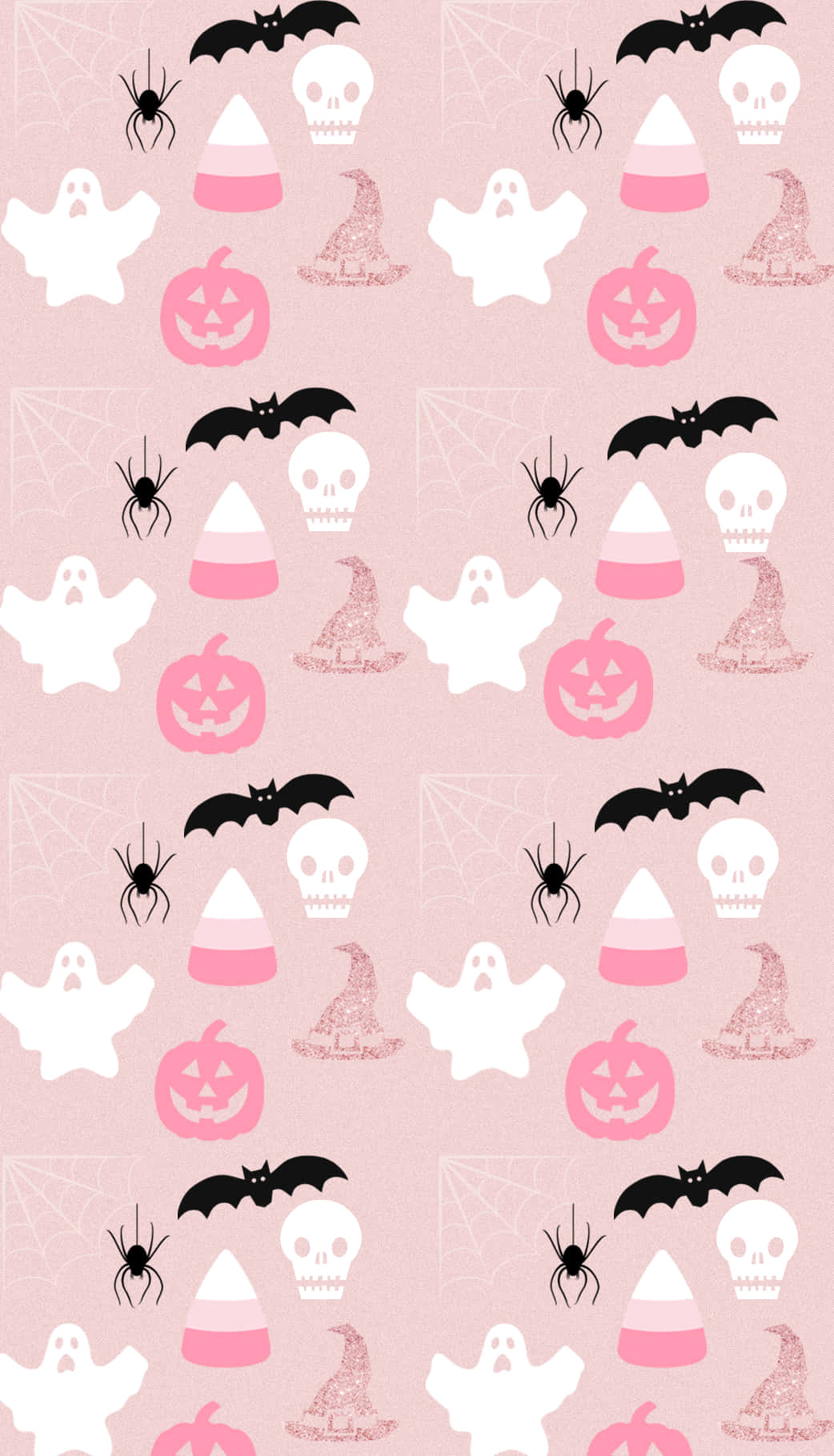 Pastel Halloween, pink Halloween wallpaper pattern, repeating white ghosts, HD Phone Wallpaper