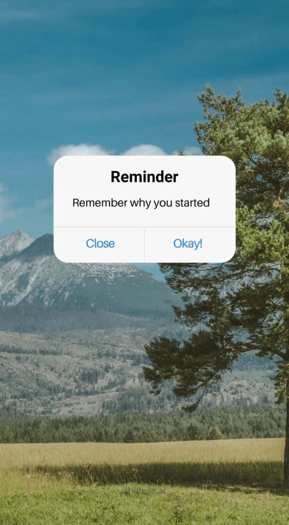 iPhone, Reminder App, mountain landscape, SD Phone Wallpaper