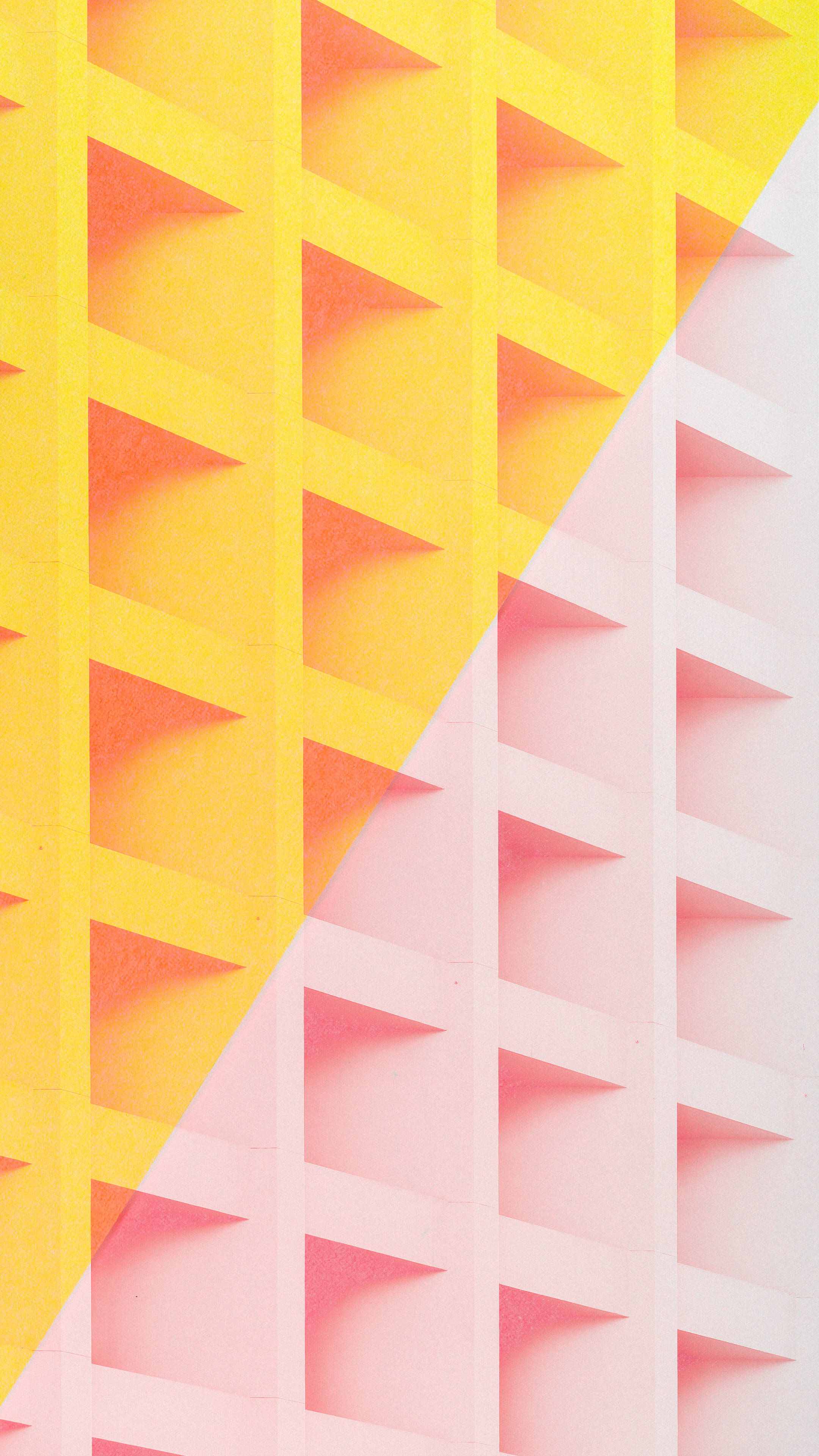 orange, pink, pastel minimalist, 4K Phone Wallpaper