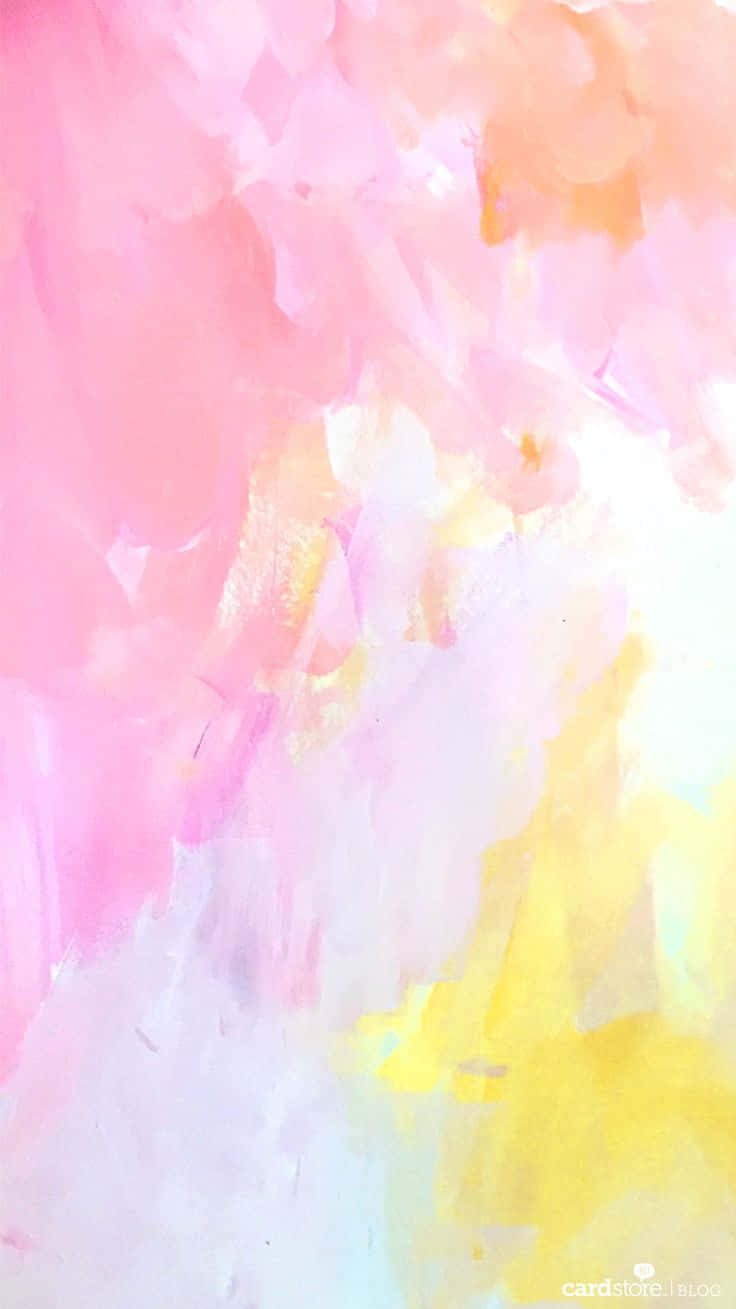 pastel ombre, pink, peach, HD Phone Wallpaper