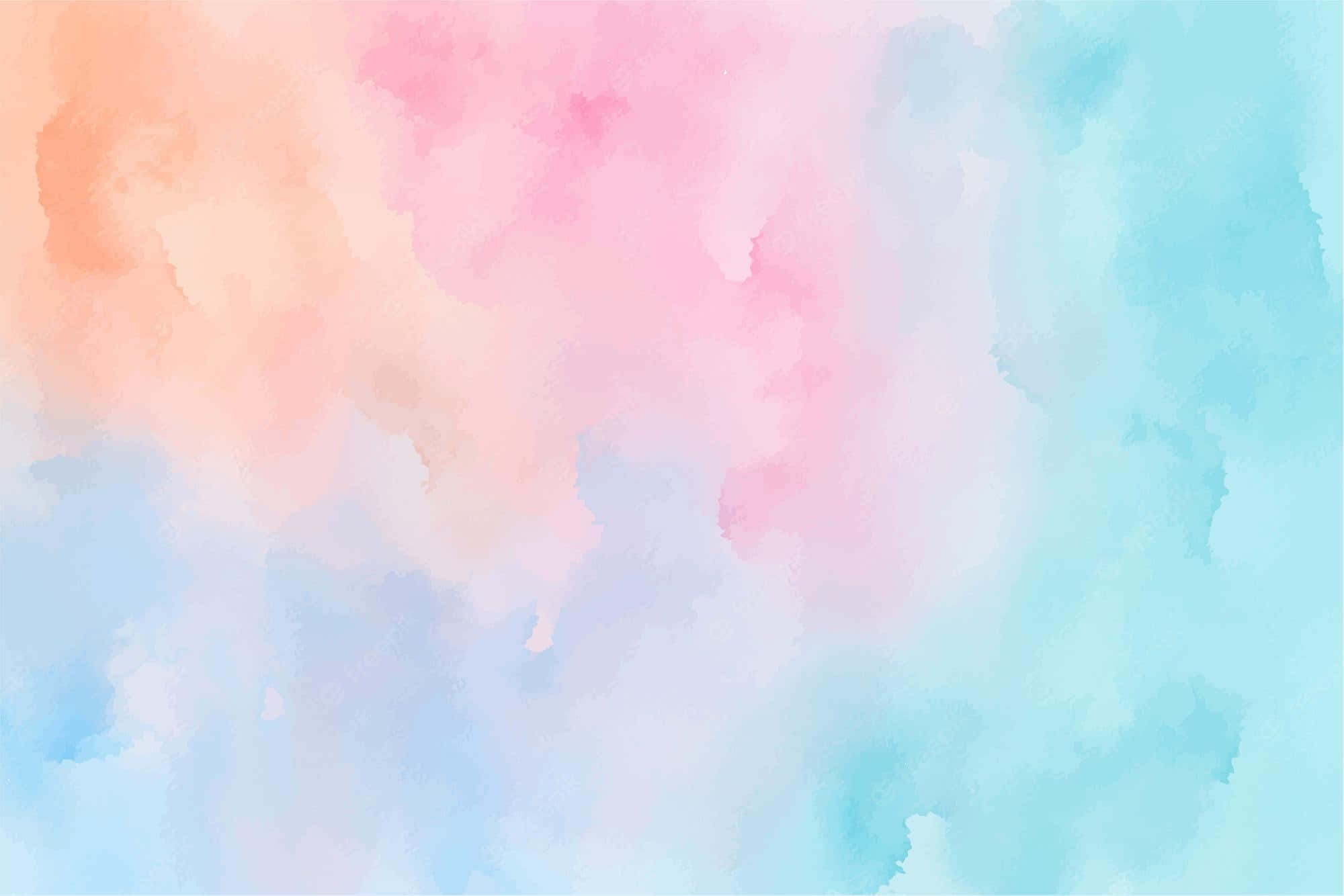 pastel ombre, peach pink, sky blue, Full HD Desktop Wallpaper