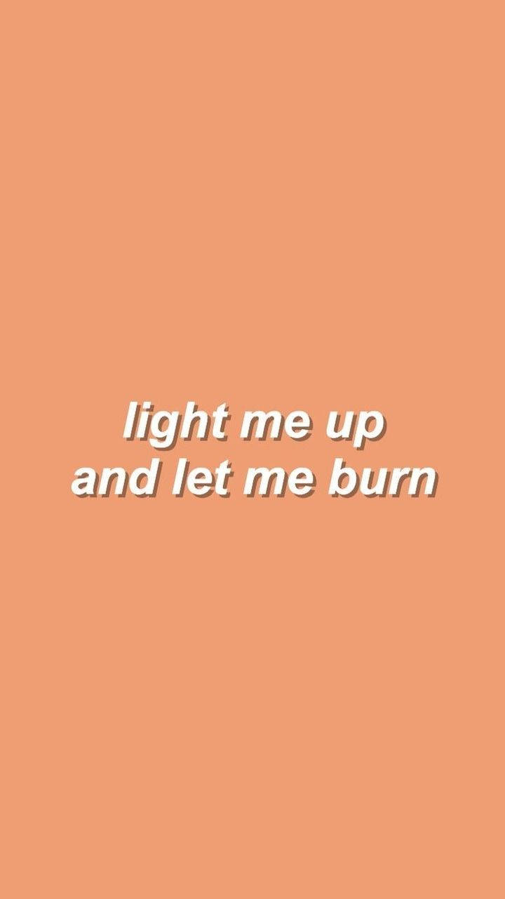 Pastel Orange Aesthetic, peach background, white text, HD Phone Wallpaper