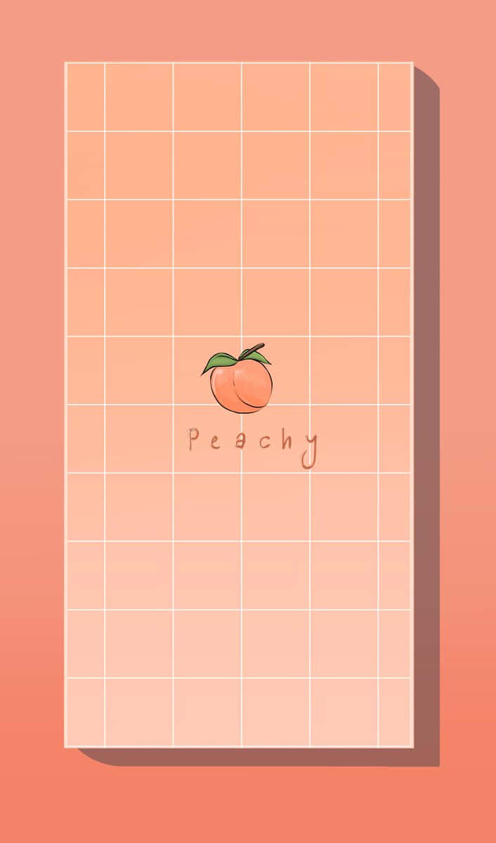 Pastel Peach Aesthetic, Peachy, pastel grid background, SD Phone Wallpaper