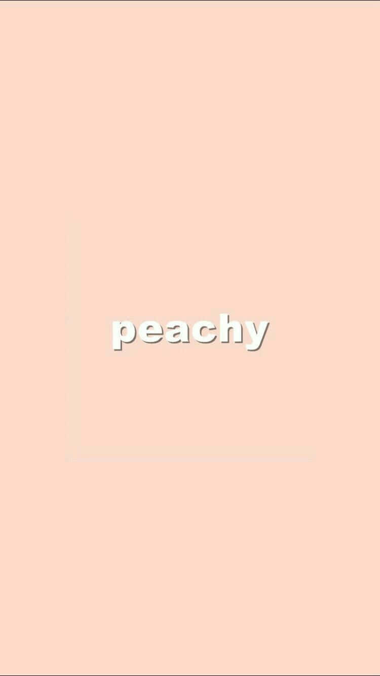 Pastel Peach Aesthetic, peach background, white text, HD Phone Wallpaper
