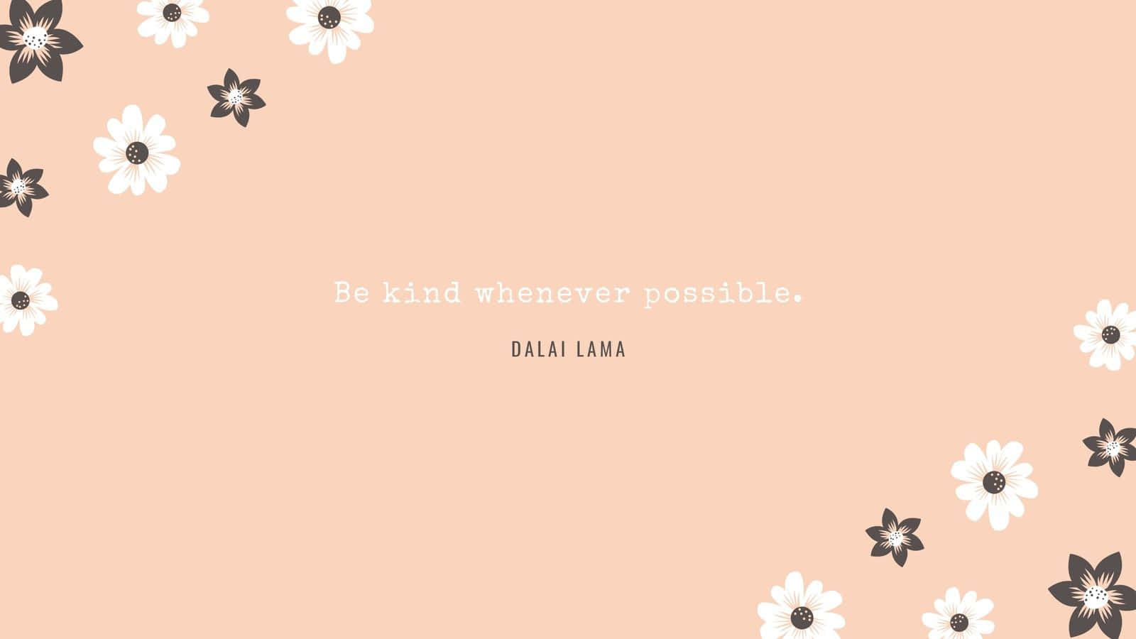 pastel peach aesthetic, peach background, white floral accents, HD Desktop Wallpaper