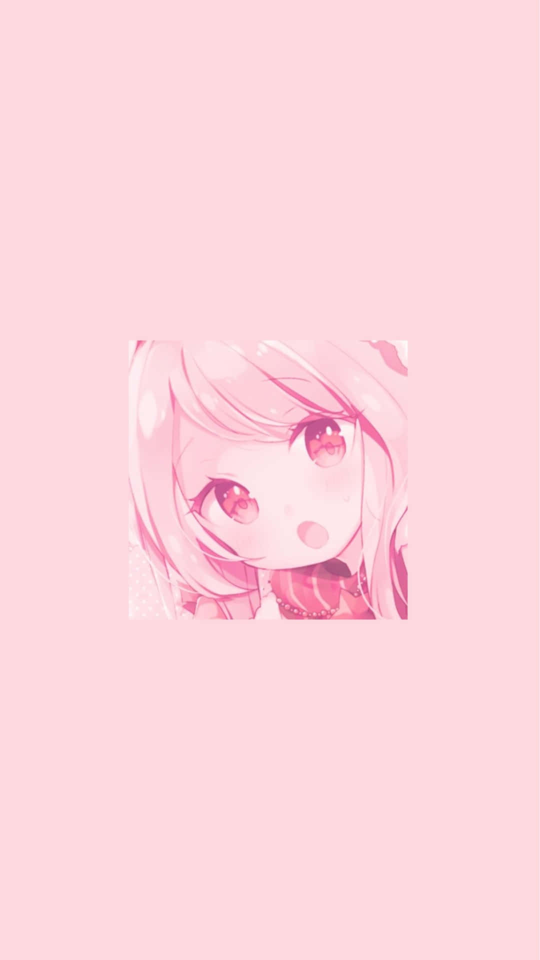pastel pink aesthetic anime, pink hair, pink eyes, Full HD Phone Wallpaper