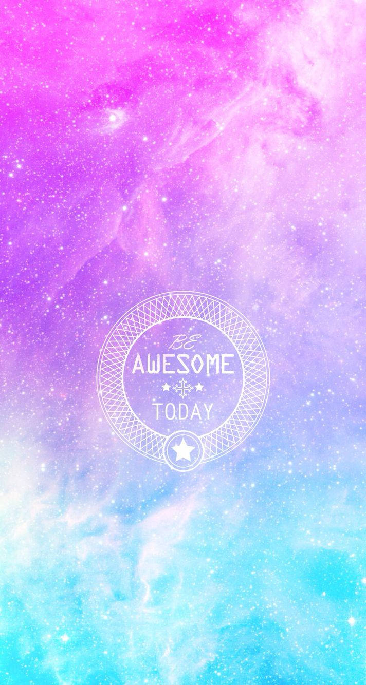 pastel galaxy, pink purple and blue, sparkling stars, HD Phone Wallpaper