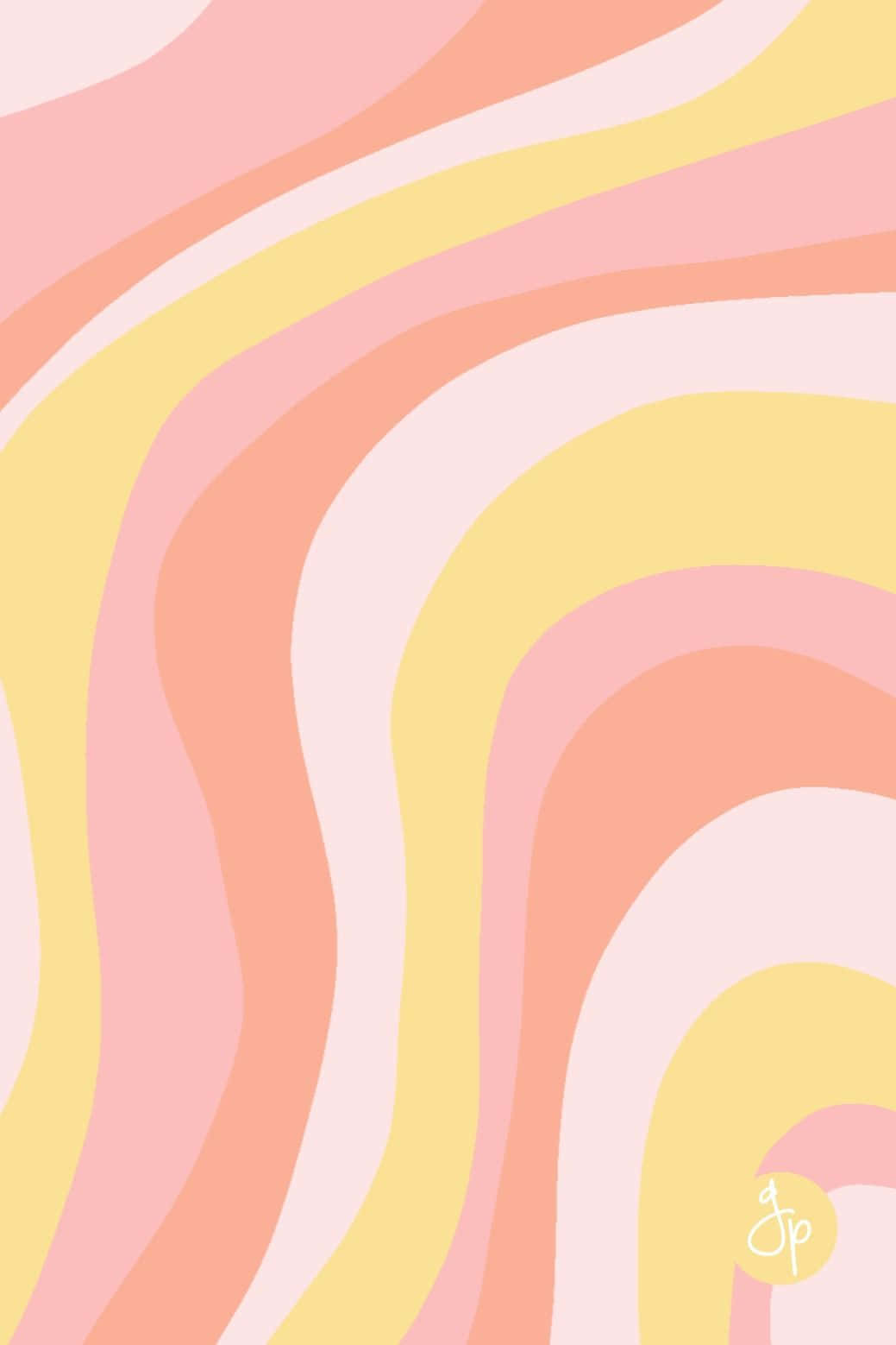 pastel pink, pastel yellow, soft pastel waves, HD Phone Wallpaper