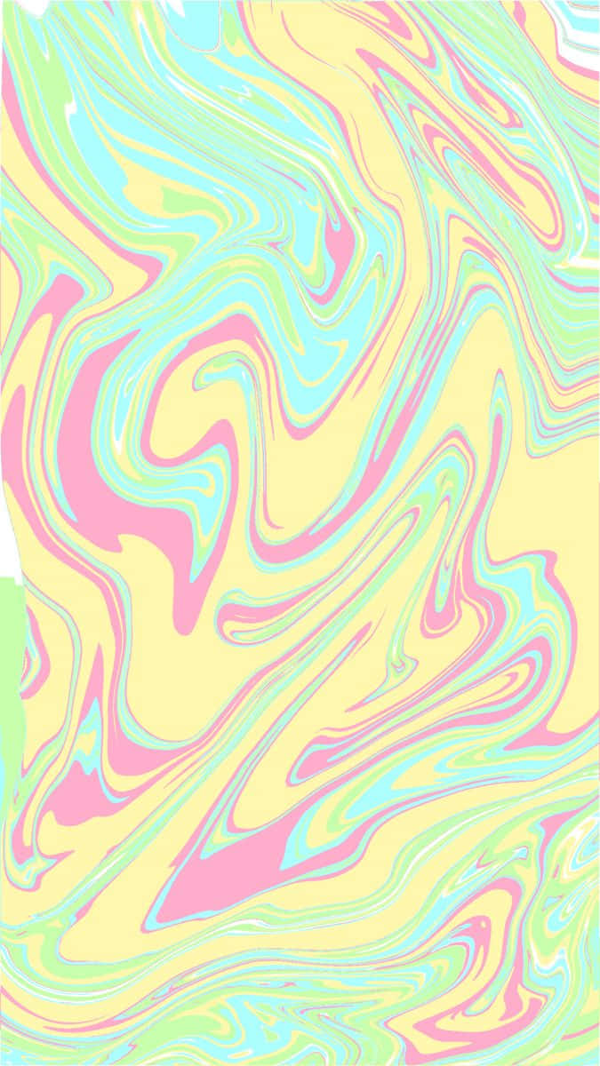 pastel pink, yellow, teal, SD Phone Wallpaper