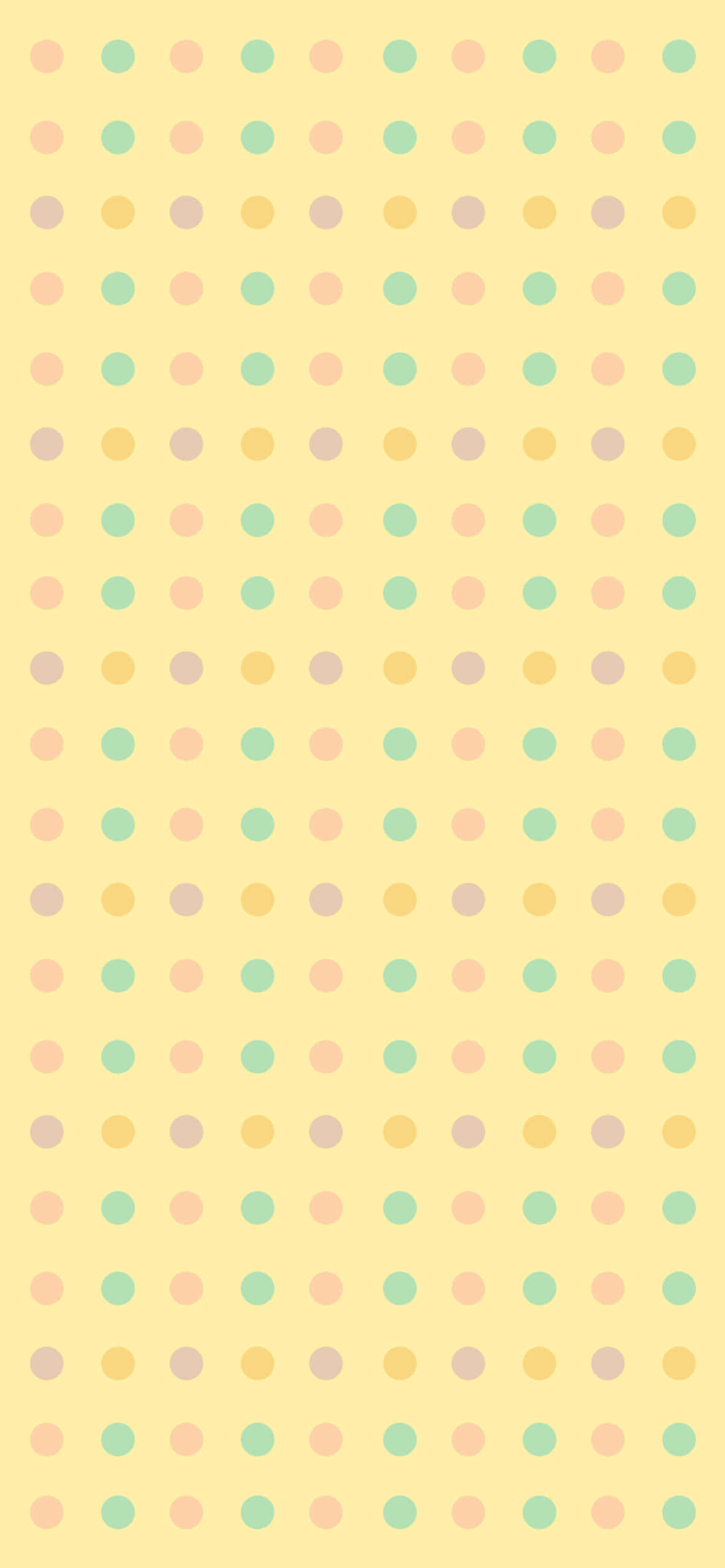 pastel pink, pastel yellow, polka dots, 2K Phone Wallpaper
