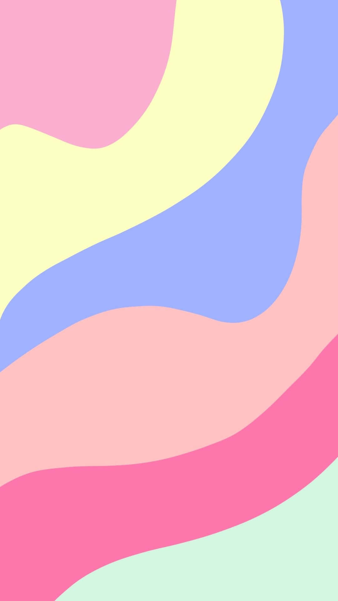 pastel pink, pastel yellow, mint, Full HD Phone Wallpaper