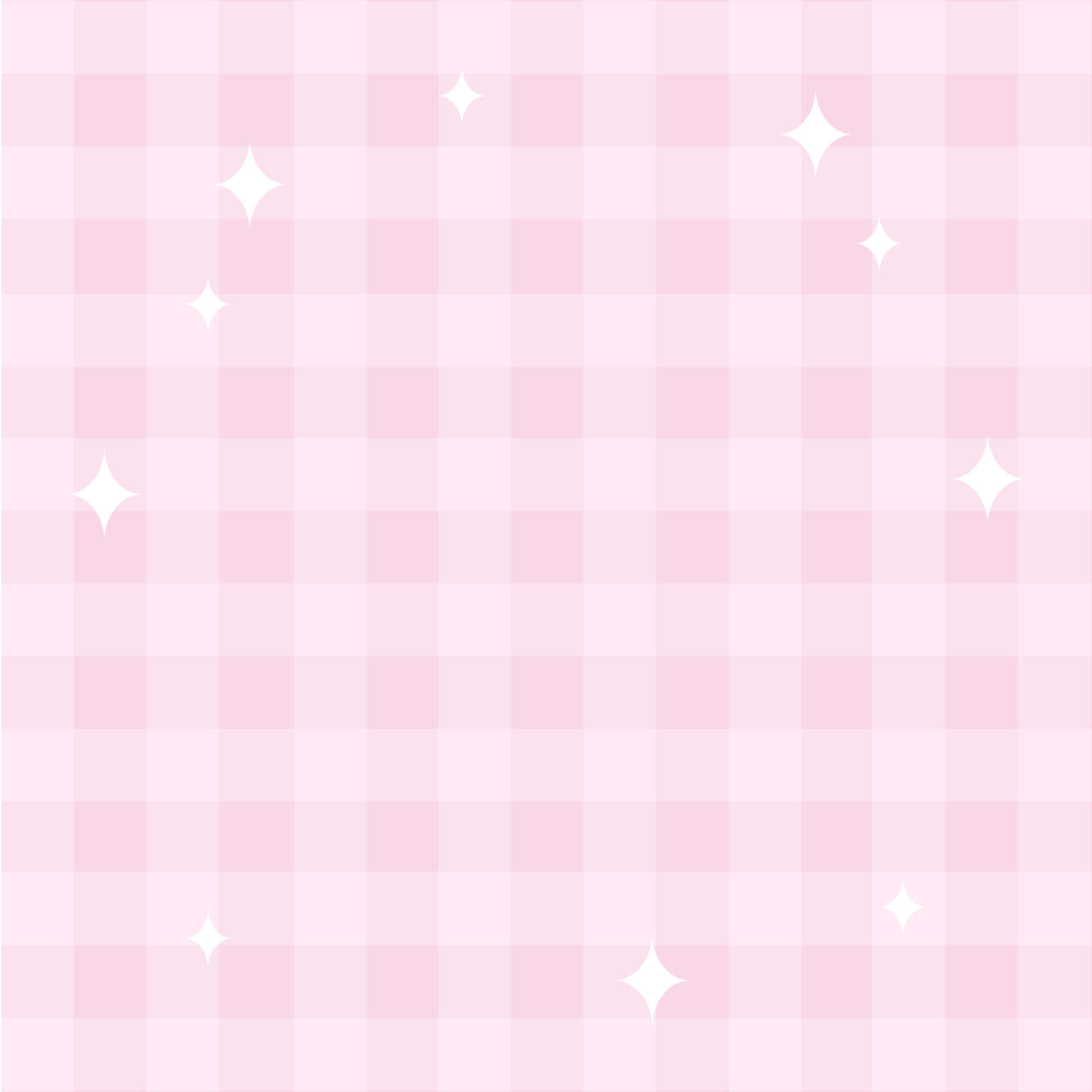 pastel pink, gingham pattern, white starburst sparkles, Full HD Desktop Wallpaper