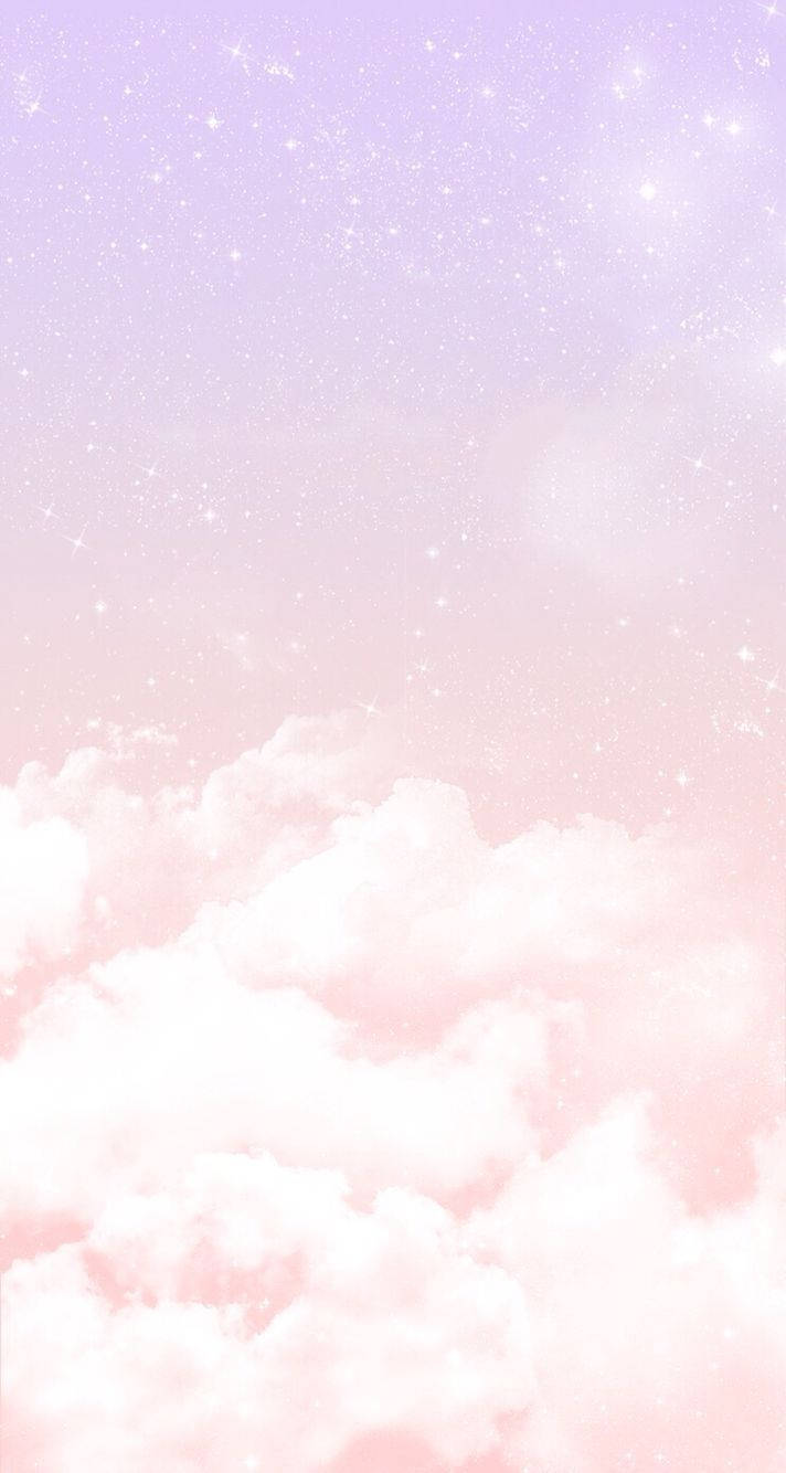 Pastel Pink iPhone, soft pink, lavender sky, HD Phone Wallpaper