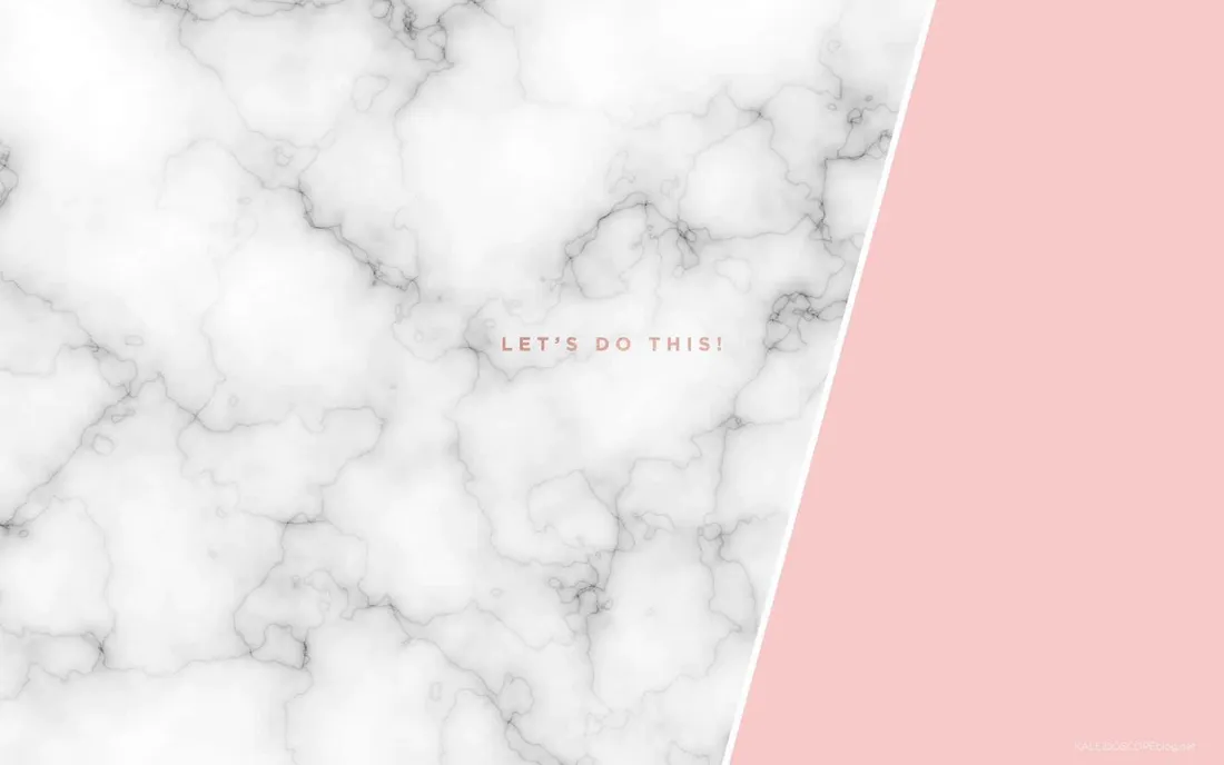 Pastel Pink Marble Desktop
