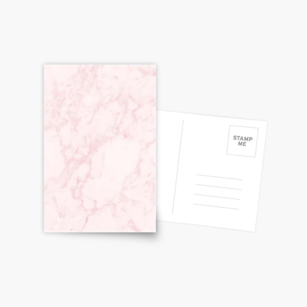 pastel pink marble desktop, pink marble postcard, white back, SD Desktop Wallpaper