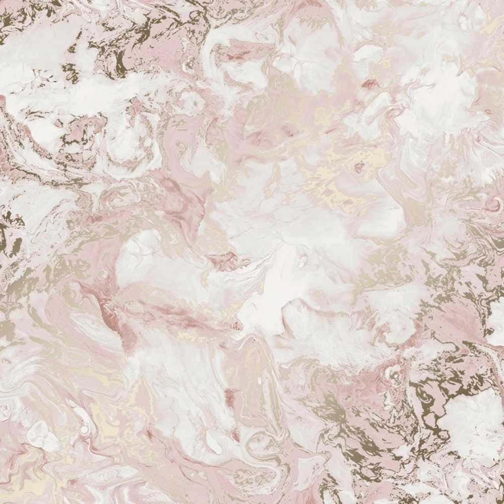 pastel pink marble desktop, pink marble, gold swirls, SD Desktop Wallpaper