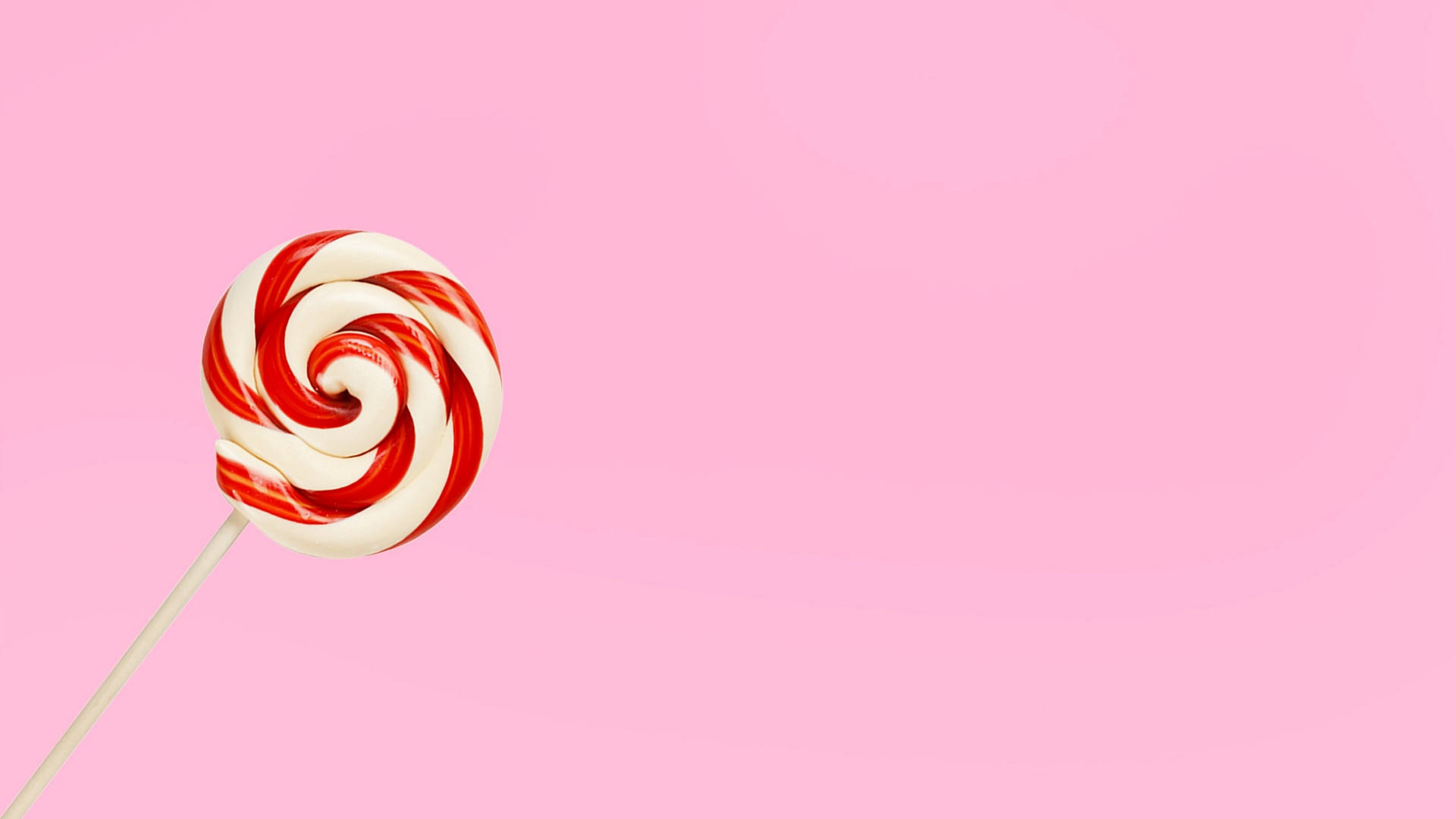 red candy, pastel pink, vibrant red, Full HD Desktop Wallpaper