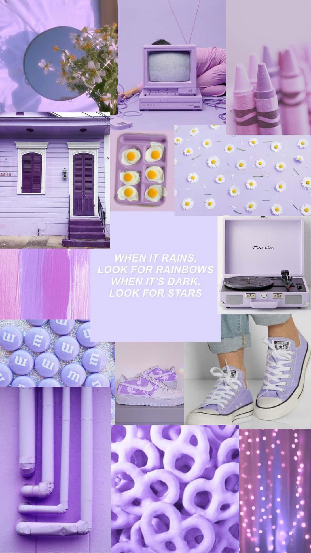 pastel purple iPhone, lavender-themed, vintage tech, Full HD Phone Wallpaper