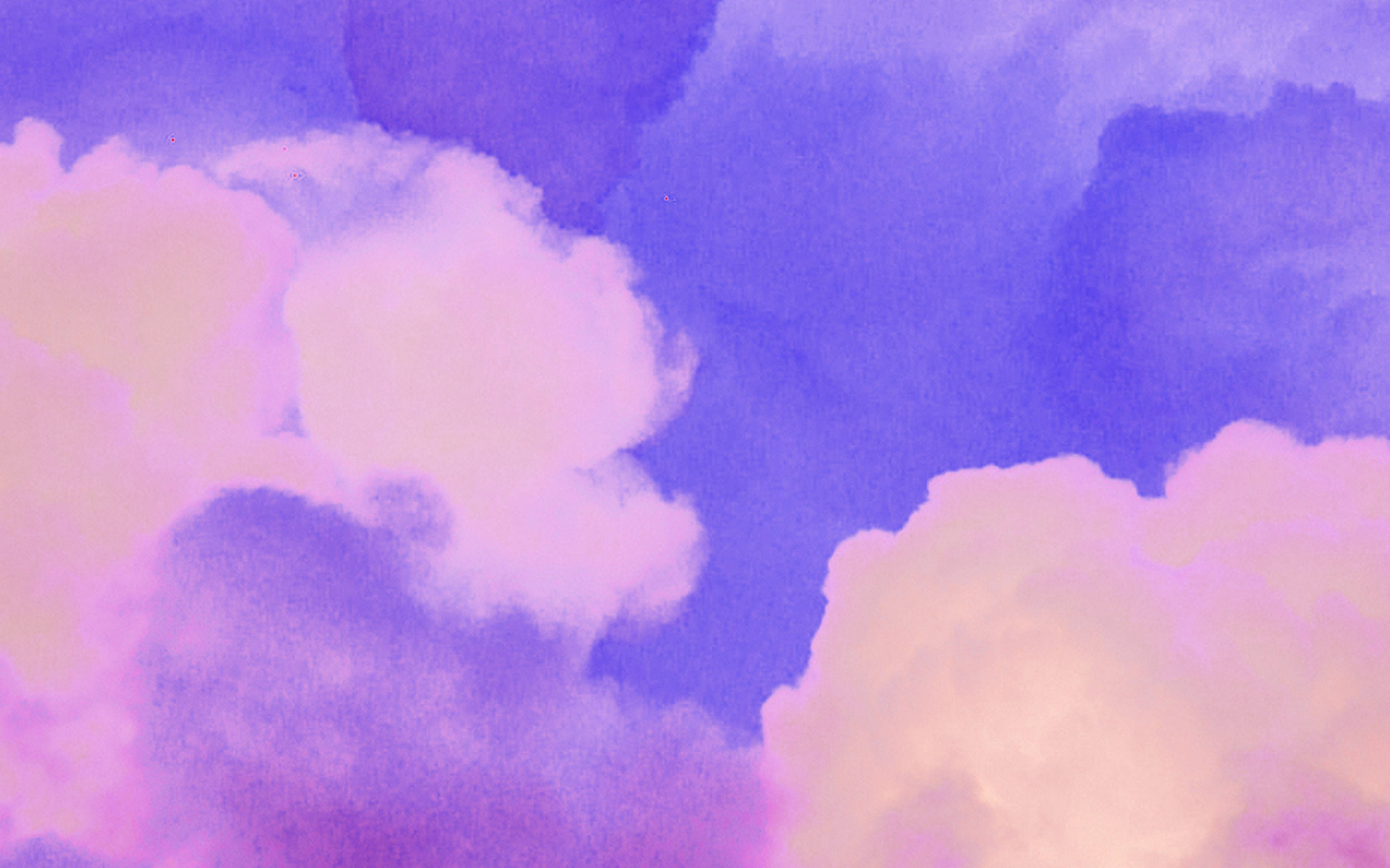 pastel purple, lavender, peach, 4K Desktop Wallpaper