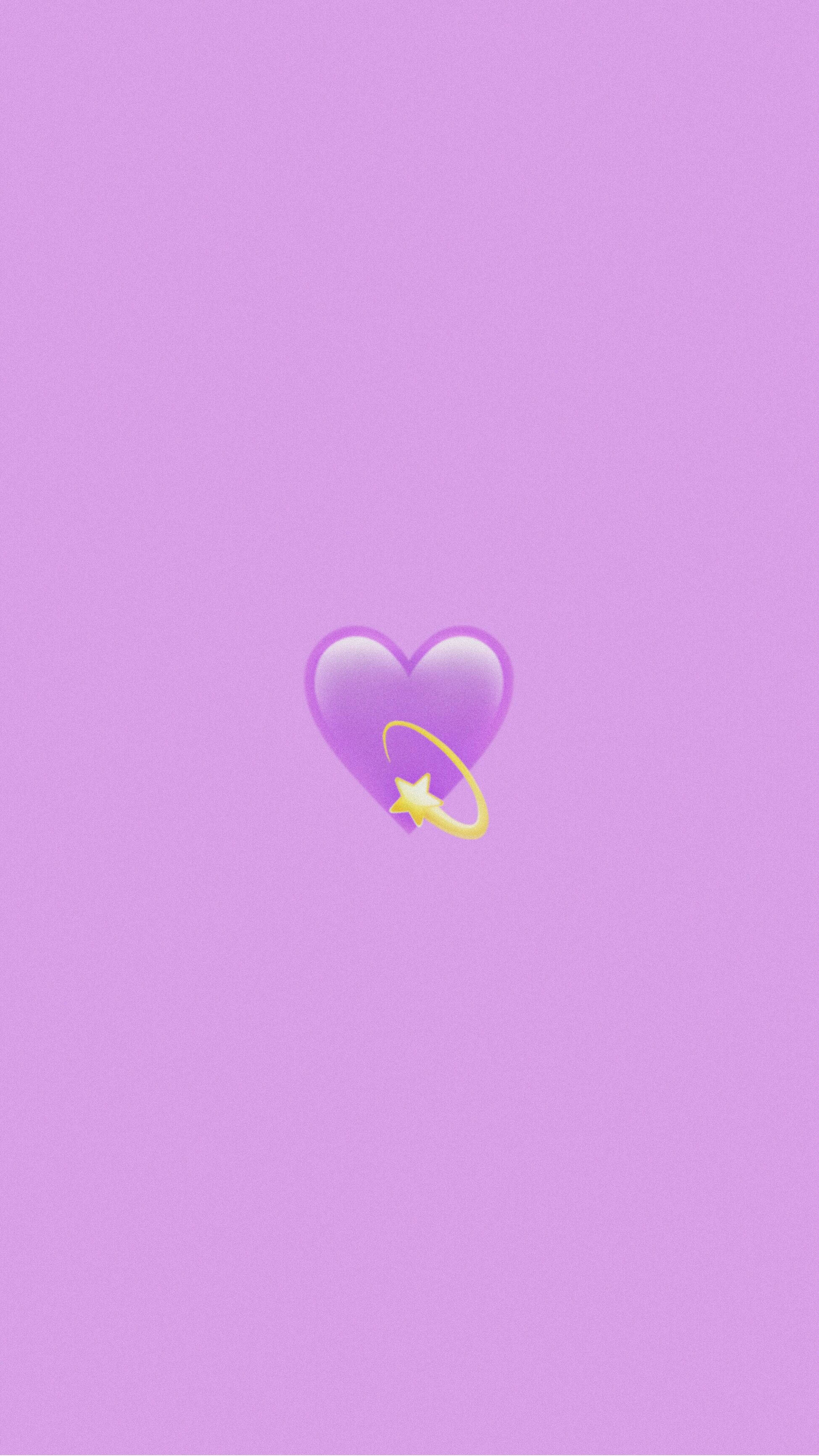 heart, star, pastel purple, 2K Phone Wallpaper
