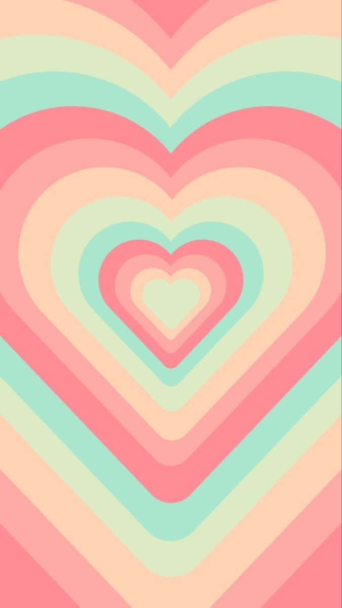 pastel pink, mint, peach, SD Phone Wallpaper