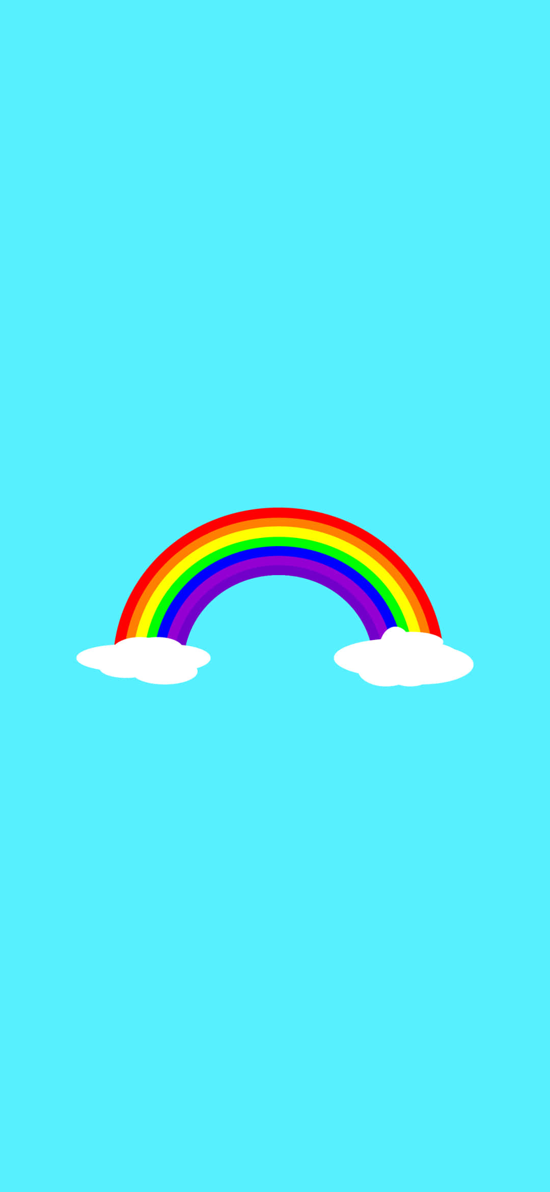 Pastel Rainbow iPhone, cartoon rainbow, red orange yellow green blue and violet arcs, Full HD Phone Wallpaper
