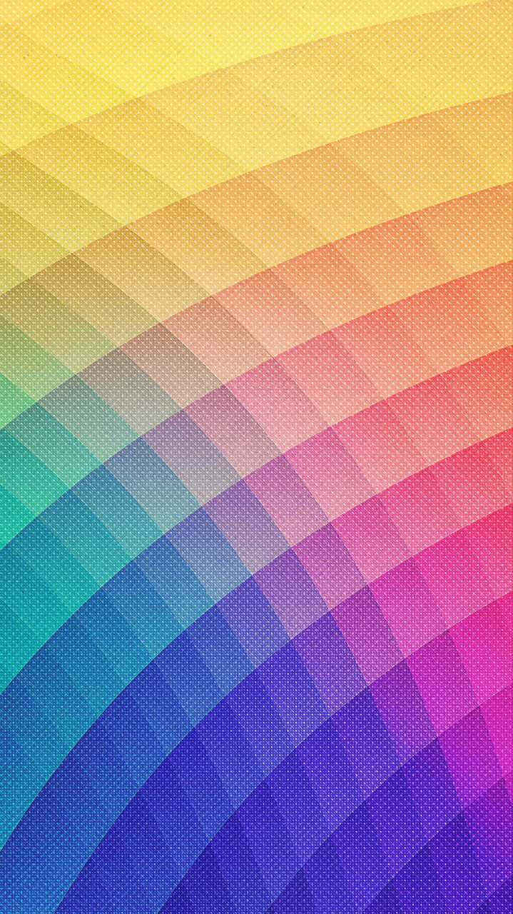 pastel rainbow iPhone, vibrant rainbow-colored diagonal stripes, subtle dot texture, HD Phone Wallpaper