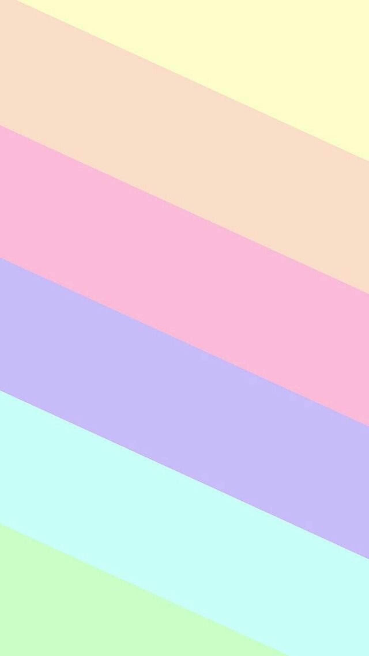 Pastel Rainbow, diagonal stripes, soft yellow, Full HD Phone Wallpaper