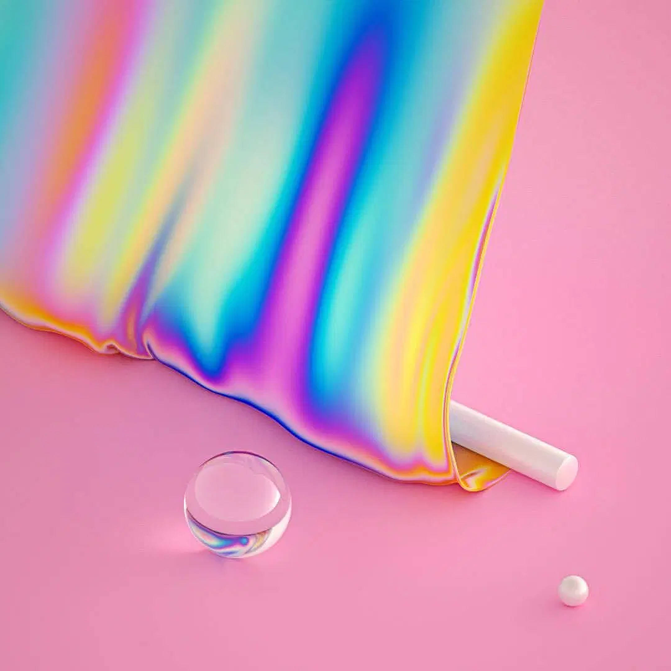 Pastel Rainbow, silk design, rainbow fabric, Full HD Desktop Wallpaper