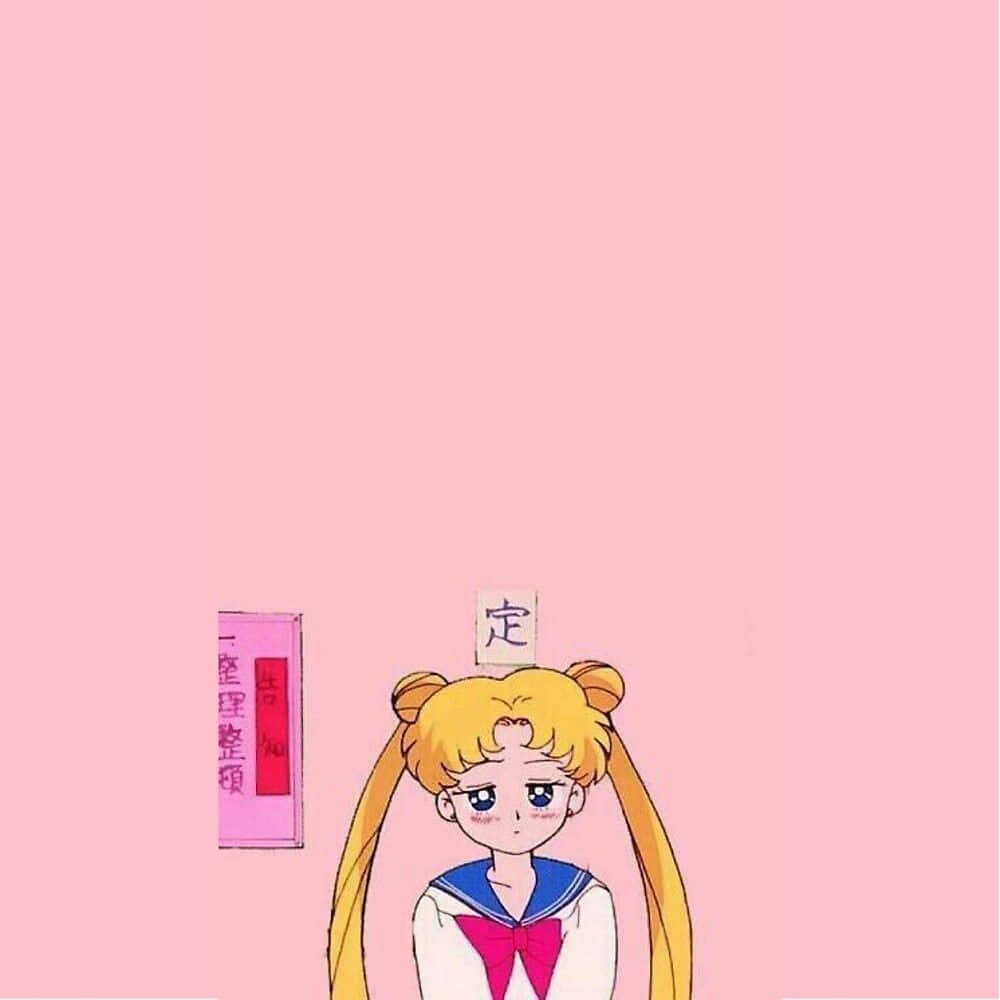Pastel Sailor Moon, anime girl, blonde pigtails, SD Desktop Wallpaper