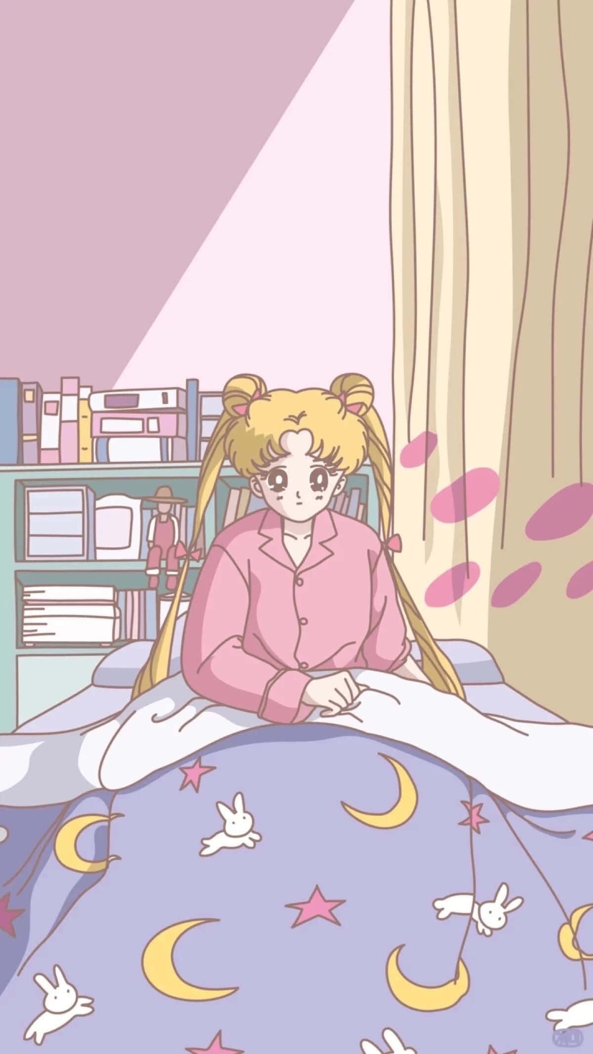 Pastel Sailor Moon, Sailor Moon, blonde anime girl, Full HD Phone Wallpaper