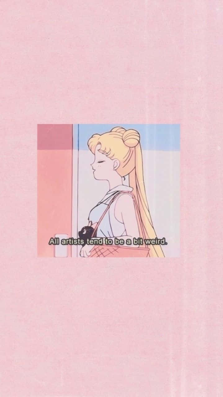 Pastel Sailor Moon, anime girl, blonde hair, HD Phone Wallpaper