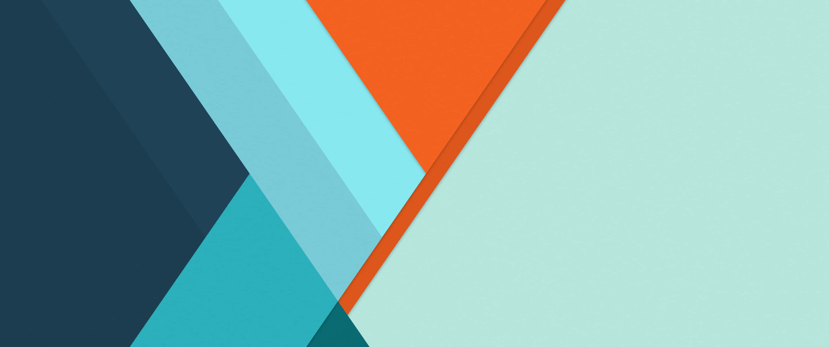 pastel striped, teal, orange, 2K Desktop Wallpaper