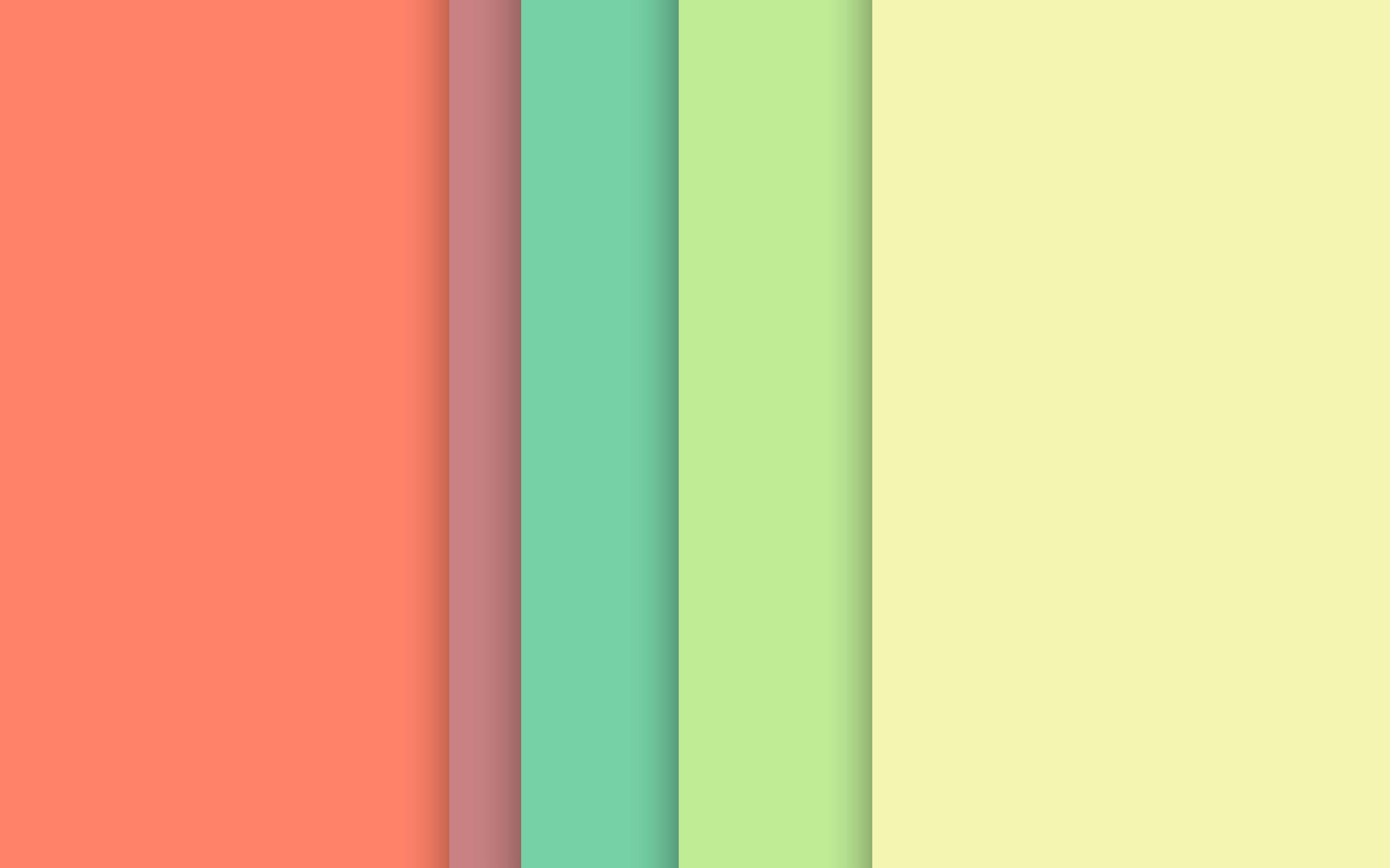 pastel striped, coral mauve, teal, 5K Desktop Wallpaper