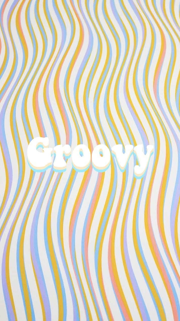 Groovy, pastel hues, wavy stripes, SD Phone Wallpaper