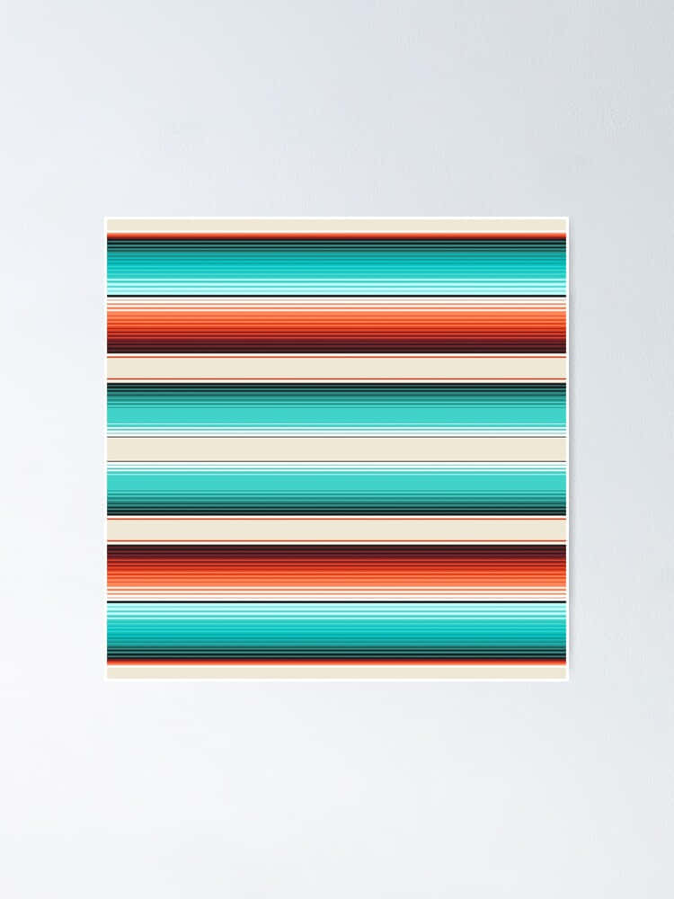 turquoise, orange, striped placemat, SD Phone Wallpaper