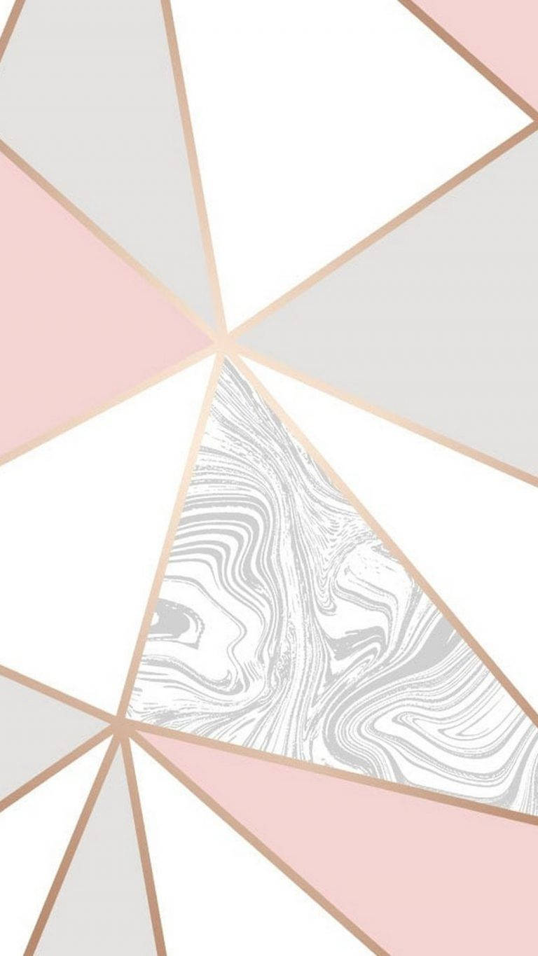 tricolored pastel gold marble, rose gold, pastel pink, HD Phone Wallpaper
