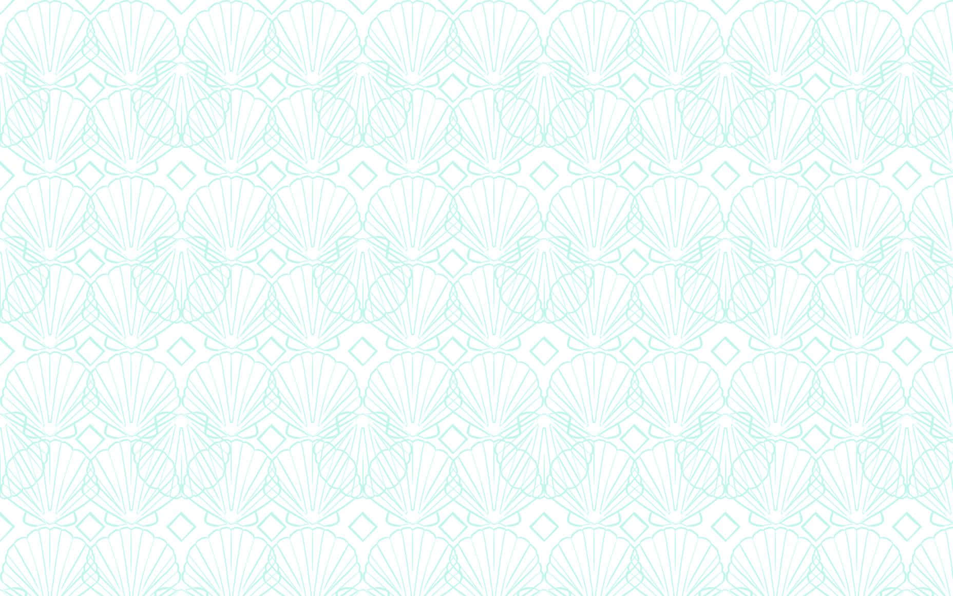 pastel summer, light blue, seashells, HD Desktop Wallpaper
