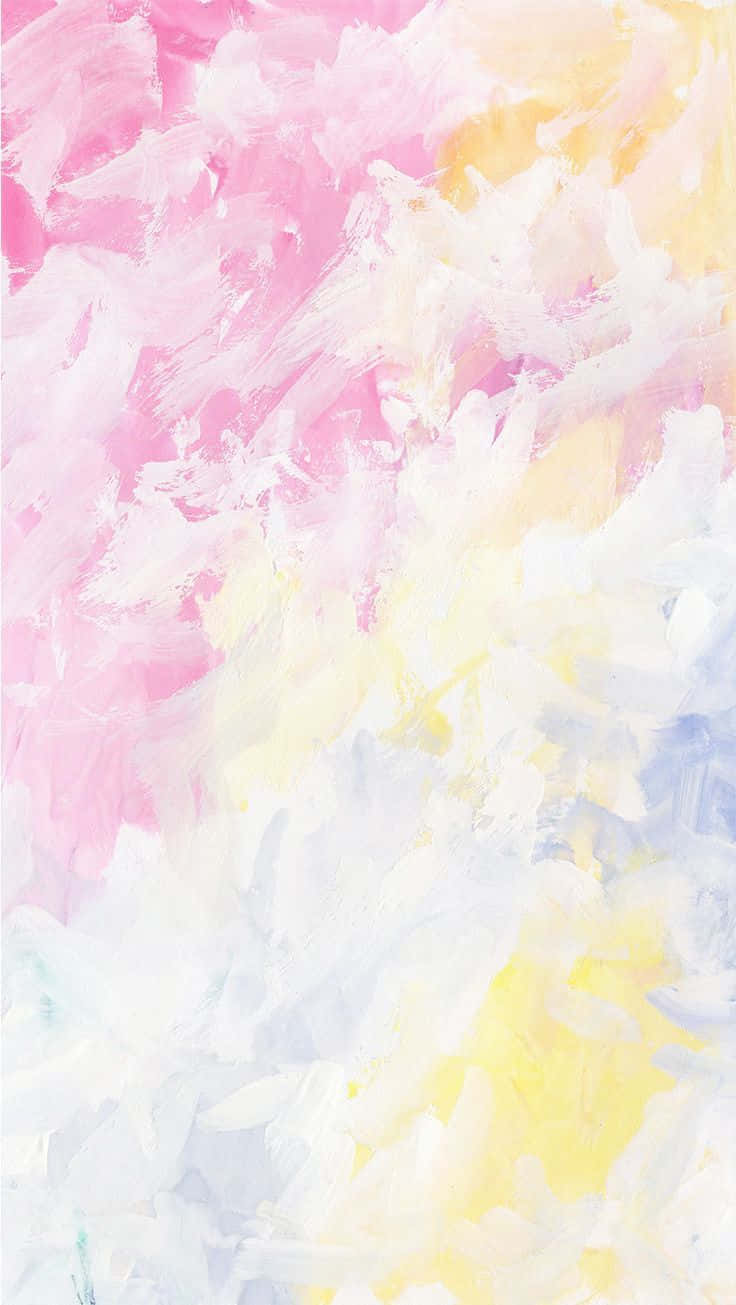 pastel summer, pink, yellow, HD Phone Wallpaper