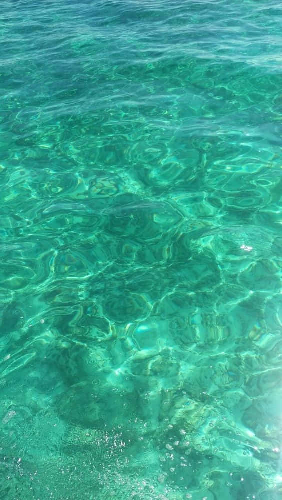 Pastel Teal Water Texture, turquoise water, sunlight, SD Phone Wallpaper