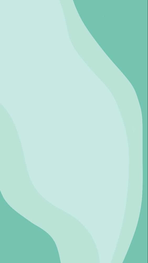 pastel teal, mint green, abstract shapes, SD Phone Wallpaper