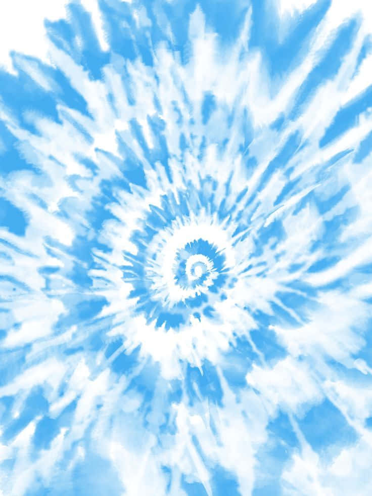 Pastel Tie Dye, vibrant blue, white, SD Phone Wallpaper