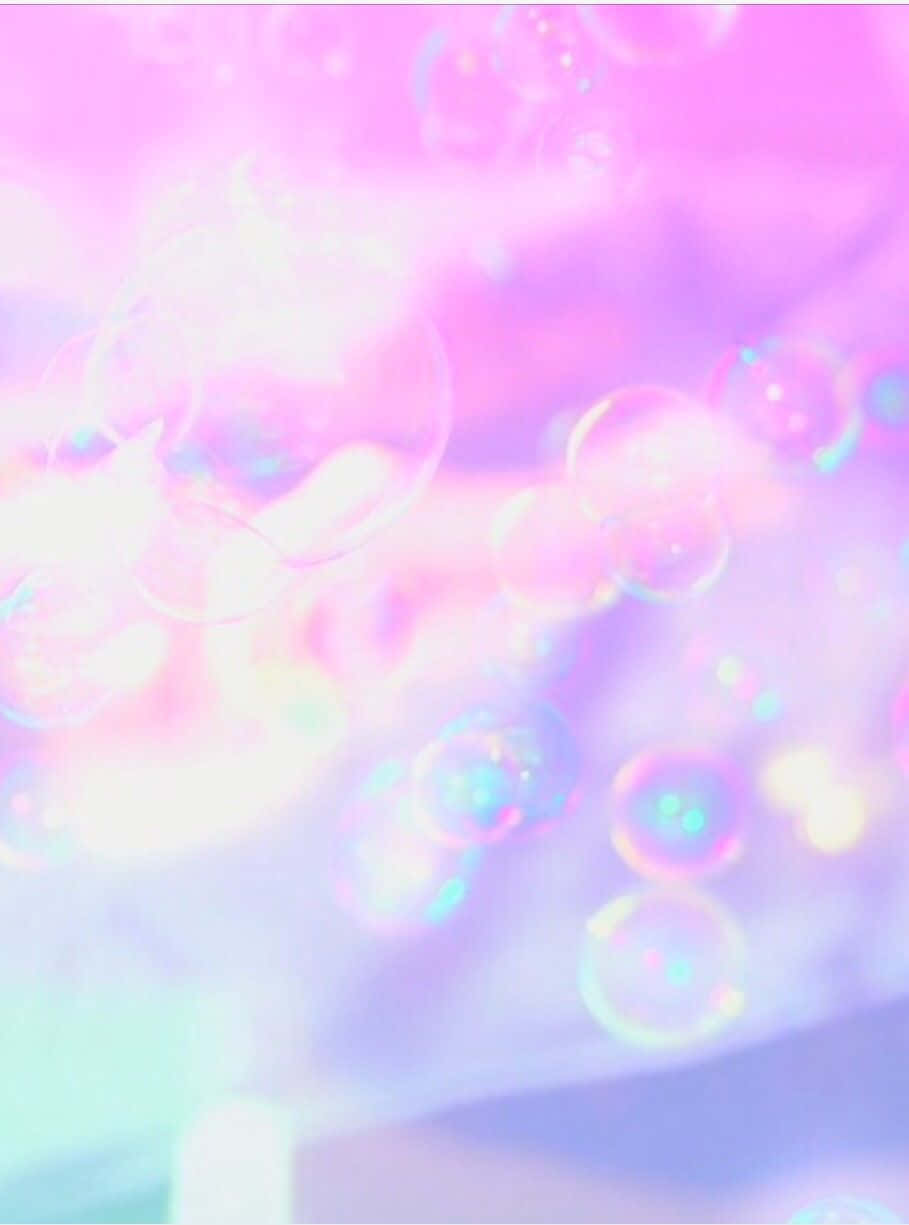 pastel tie dye, iridescent bubbles, soft pastel gradient, SD Phone Wallpaper
