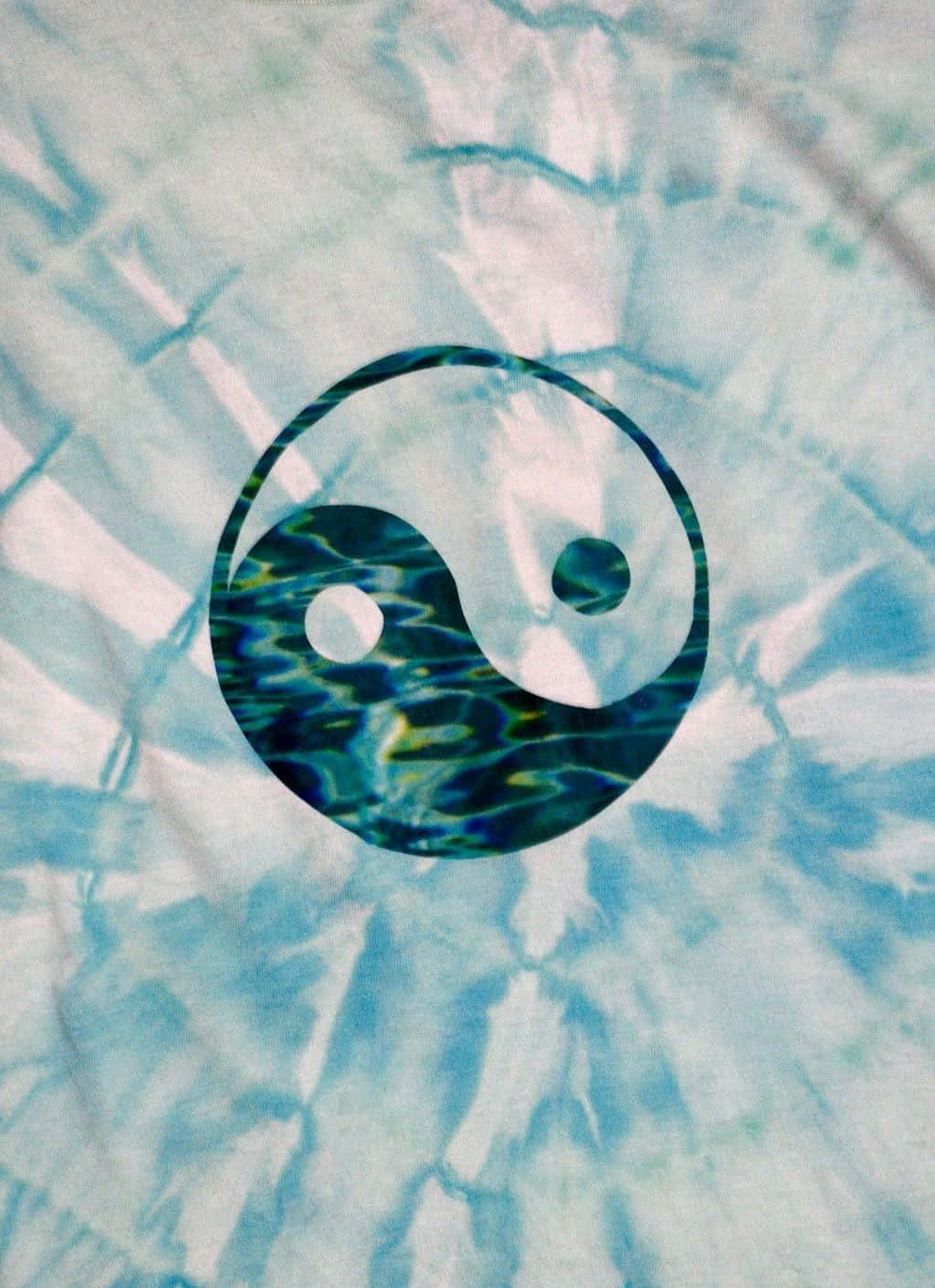 Pastel Tie Dye, yin yang symbol, water ripple texture, HD Phone Wallpaper