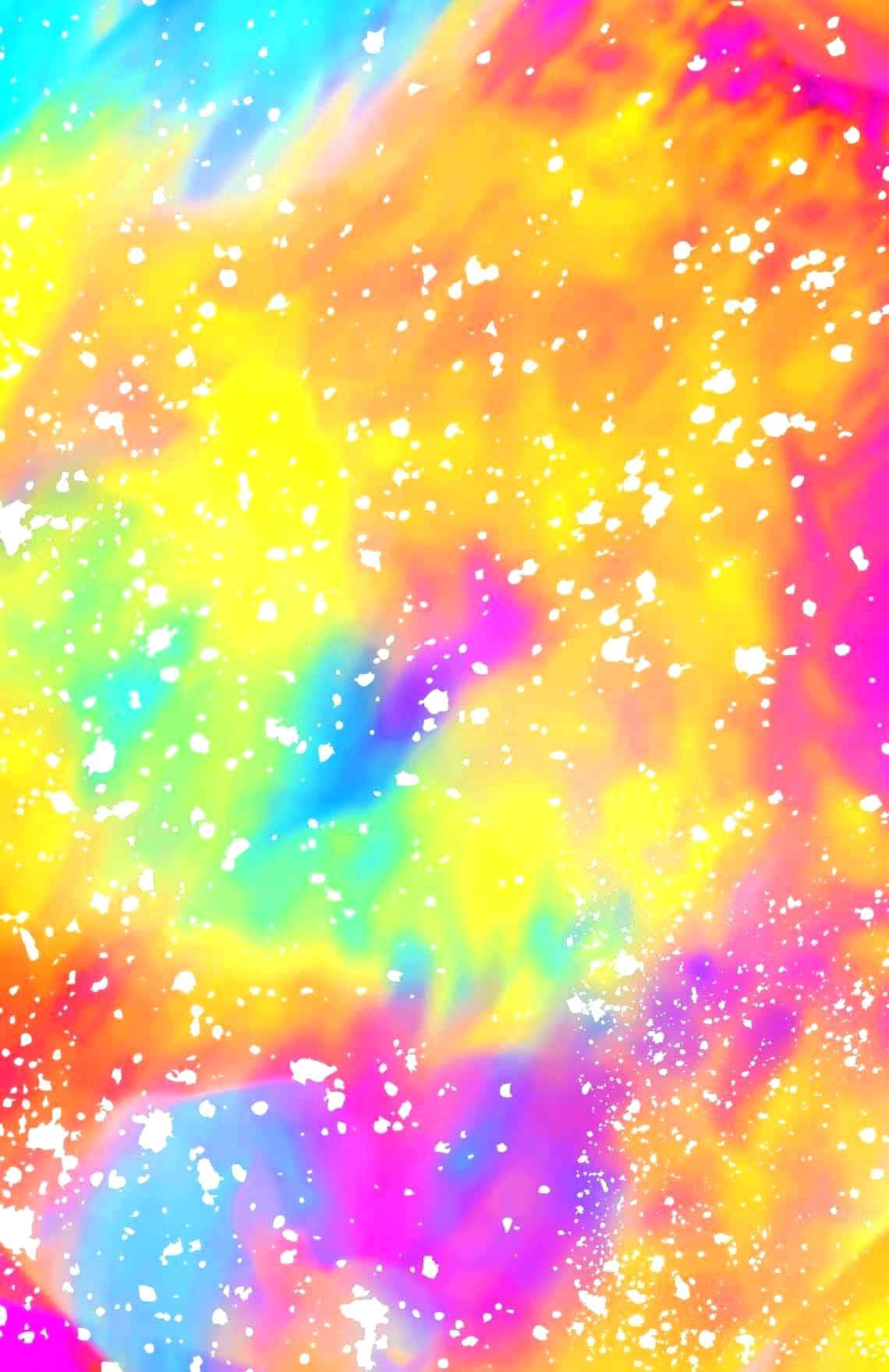 pastel tie dye, rainbow colors, white speckles, HD Phone Wallpaper