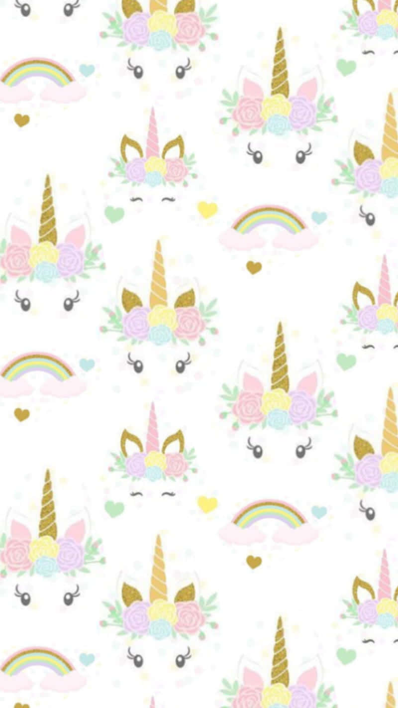 Pastel Unicorn, unicorns, floral crowns, HD Phone Wallpaper