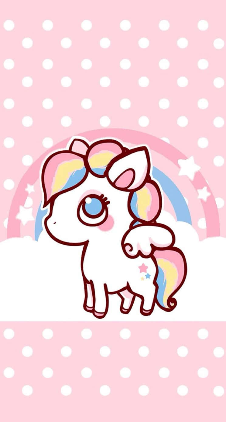 Pastel Unicorn, rainbow mane, rainbow tail, HD Phone Wallpaper